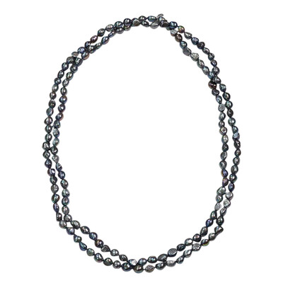 Collana in argento con Perla Mistica d'Acqua Dolce (TPC)