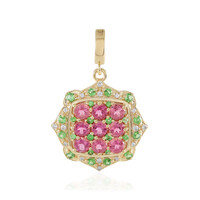 Ciondolo in argento con Tormalina Rosa Nigeriana