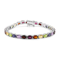 Bracciale in argento con Granato