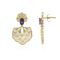 Orecchini in oro con Ametista (Ornaments by de Melo)