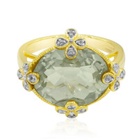 Anello in argento con Ametista Verde