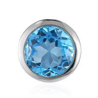Ciondolo in argento con Topazio Blu Svizzero