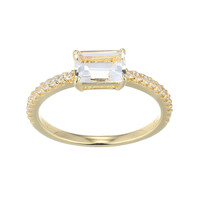 Anello in argento con Topazio Bianco
