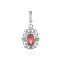 Ciondolo in argento con Tormalina Rosa Nigeriana