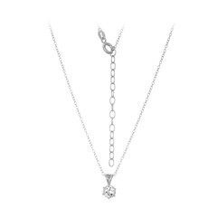 Collana in argento con Topazio Bianco
