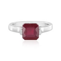 Anello in argento con Rubino del Madagascar