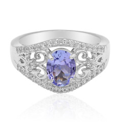 Anello in argento con Tanzanite