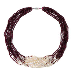 Collana in argento con Perla d'Acqua Dolce Bianca (Riya)