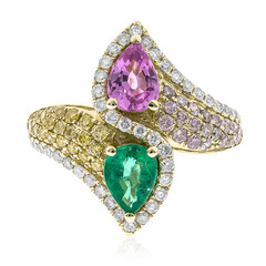 Anello in oro con Smeraldo Zambia AAA (CIRARI)