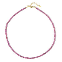 Collana in argento con Zaffiro Rosa