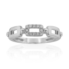 Anello in argento con Diamante I2 (H)