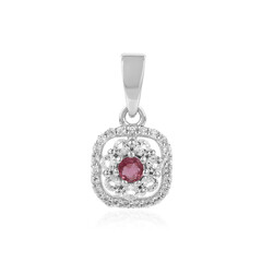 Ciondolo in argento con Tormalina Rosa