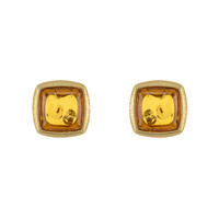 Orecchini in argento con Ambra Baltica Cognac