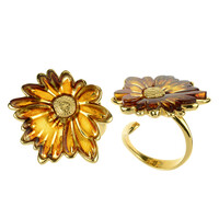 Anello in argento con Ambra Baltica