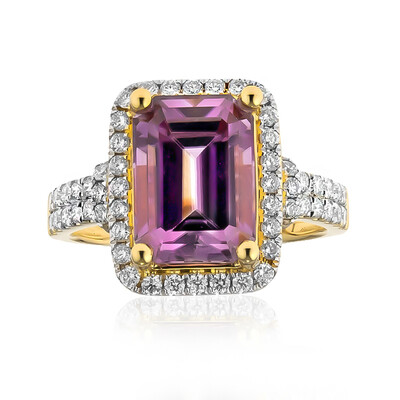 Anello in oro con Diasporo Rosa (AMAYANI)