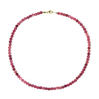 Collana in argento con Tormalina Rosa Nigeriana