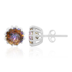 Orecchini in argento con Quarzo Mistico Champagne