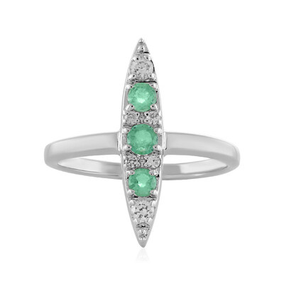 Anello in argento con Smeraldo Etiope