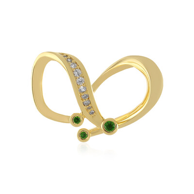 Ciondolo in argento con Diopside Russo (MONOSONO COLLECTION)