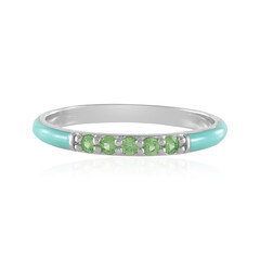Anello in argento con Tsavorite del Kenya