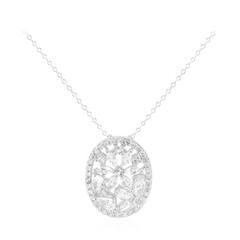 Collana in argento con Topazio Bianco