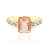 Anello in oro con Fluorite Rossa (Tenner Diniz)