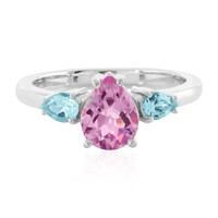 Anello in argento con Topazio Anniversario