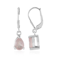 Orecchini in argento con Quarzo Rosa