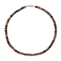 Collana in argento con Rodonite