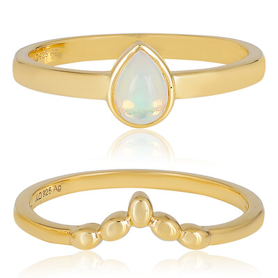 Anello in argento con Opale di Welo