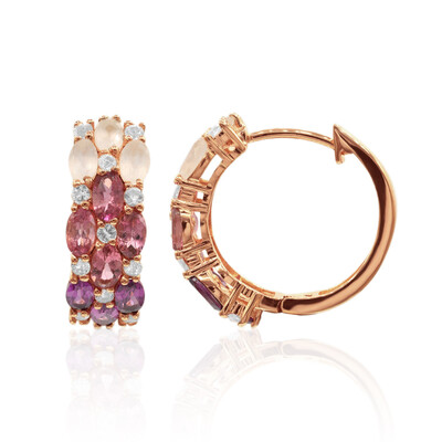 Orecchini in argento con Rodolite