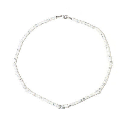 Collana in argento con Howlite