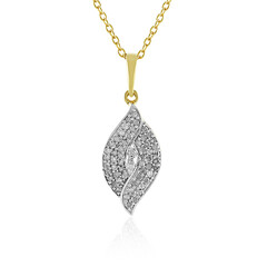 Collana in argento con Diamante I4 (J)
