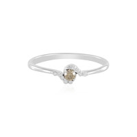 Anello in argento con Diamante Champagne I2