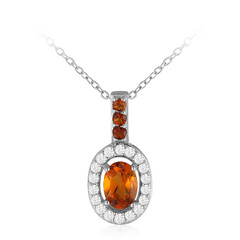 Collana in argento con Citrino Madeira