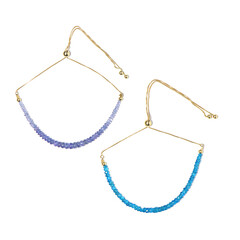 Set bracciali in argento con Apatite Blu Neon & Tanzanite