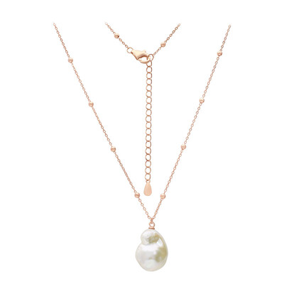 Collana in argento con Perla di Acqua Dolce