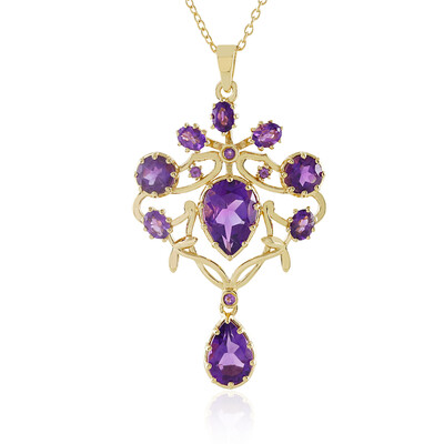 Collana in argento con Ametista Zambiana