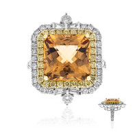 Anello in oro con Topazio Imperiale AAA (CIRARI)