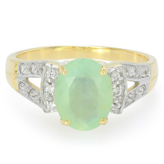 Anello in oro con Opale Paraiba
