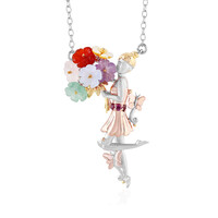 Collana in argento con Corniola (Gems en Vogue)