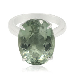 Anello in argento con Ametista Verde Esperanza