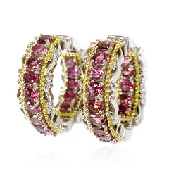 Orecchini in argento con Tormalina Rosa (Dallas Prince Designs)