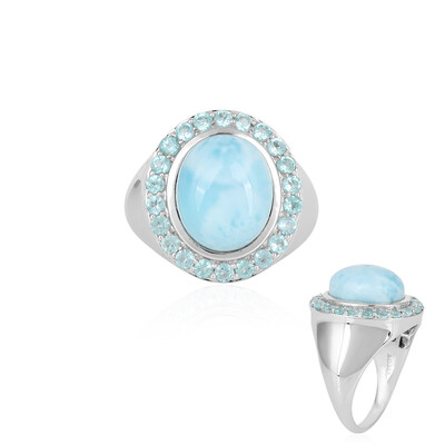 Anello in oro con Larimar (KM by Juwelo)