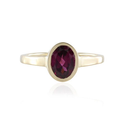 Anello in oro con Granato Magenta