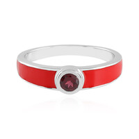 Anello in argento con Rodolite Lampone