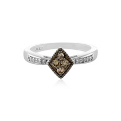 Anello in argento con Diamante Champagne I2