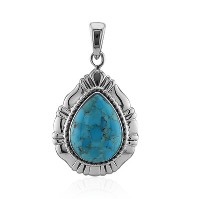 Ciondolo in argento con Turchese Kingman Mohave Blu (Art of Nature)