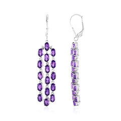 Orecchini in argento con Ametista Zambiana
