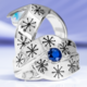 Anello in argento con Zaffiro Blu (TPC)